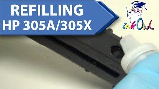 How to Refill HP 305A 305X Cartridges for M351a M375nw M451dn M451dw M451nw M475dn M475dw [upl. by Hctim]