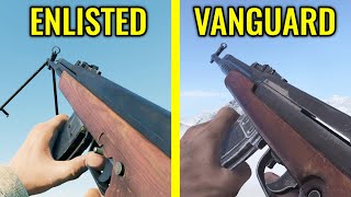 Enlisted vs Call of Duty Vanguard  Weapons Comparison [upl. by Schreck]