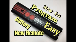 Sommer Garage Door Opener Remote Replacement Programming Battery Replacement [upl. by Venita]