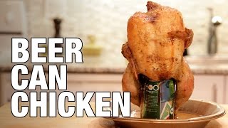 Beer Can Chicken Oven Baked  The Hungry Bachelor [upl. by Ginder]