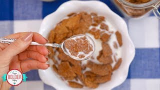 Homemade Bran Flakes Cereal  Bigger Bolder Baking [upl. by Hcirdeirf]