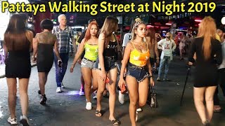 Pattaya Walking Street at Night [upl. by Kcirdle]