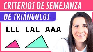 CRITERIOS de SEMEJANZA de Triángulos 📐 [upl. by Kerat]