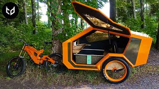 9 Cozy BIKE CAMPERs  Micro Mobile Homes For Camping [upl. by Lemay]