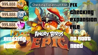 Angry Birds Epic Mod Ultimate SnoutlingsLucky Coins  Fix Checking Expansion File [upl. by Ade]