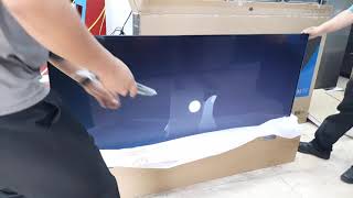 Unboxing our Skyworth 65quot 4K UHD Android Tv [upl. by Irehc]