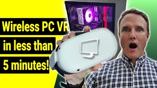 HOW TO SET UP VIRTUAL DESKTOP  Meta Quest 2 Wireless PC VR Setup Guide [upl. by Irac]