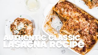 Lasagna Bolognese Recipe [upl. by Keeton]