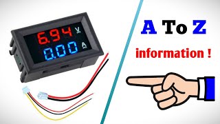 Digital VoltAmp panel meter explained connection adjustment accuracy range and more [upl. by Ruthann]