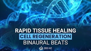 285 Hz Healing Frequency Rapidly Heals Tissue amp Regenerate Cells Binaural Beats [upl. by Ynottirb302]