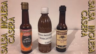 RECETA SALSA INGLESA SALSA WORCESTERSHIRE O SALSA PERRINS [upl. by Goodill]