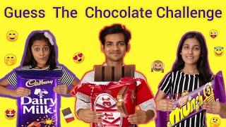 Guess the chocolate challenge with brother and sister  funny challenge [upl. by Bibbye143]