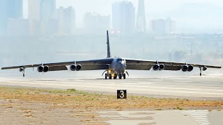 B52 Stratofortress Take Off and Landing US Air Force [upl. by Kirchner]