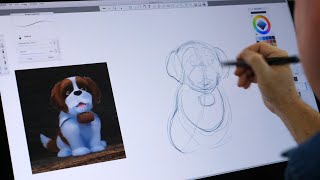 COCOA WITH JOE  ELFLUENCER  How to Draw an Elf Pets Saint Bernard [upl. by Chaddy]