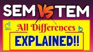 What is Difference Between SEM amp TEM  All Differences Explanation between SEM and TEM  SEM VS TEM [upl. by Geis]