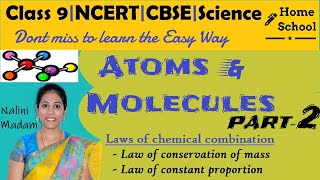 Atoms and Molecules Class 9 Science Part2 [upl. by Chaker]