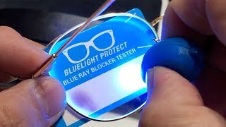 Testing Blue Light Blocking Eyeglasses [upl. by Heyman]