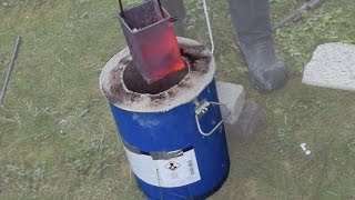 Making a Metal Melting Furnace Simple Effective Propane [upl. by Otiragram]