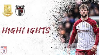 HIGHLIGHTS Northampton Town 1 Grimsby Town 2 [upl. by Aloibaf]