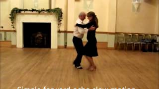 Argentine Tango Lesson 2  Simple front ocho [upl. by Alrak]