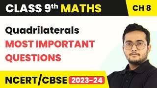 Quadrilaterals  Most Important Questions  Class 9 Maths Chapter 8 [upl. by Battat]