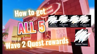 How to do ALL 5 Wave 2 Quests  ROYALE HIGH [upl. by Dunton]