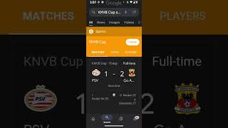 KNVB Cup Football Scores knvb [upl. by Kalie]