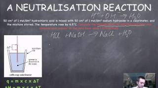 6 Calorimetry Calculations neutralisation [upl. by Dolph]