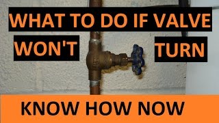 Loosen Stuck Water Valve [upl. by Nosreg]