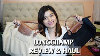 LONGCHAMP LE PLIAGE REVIEW amp HAUL [upl. by Riehl]