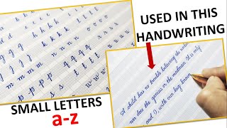 Learn to write small alphabet in cursive  Small Cursive Alphabet Small Cursive Handwriting Letters [upl. by Eldwen94]