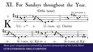 Kyrie from Mass XI • “Orbis Factor” • Gregorian Chant [upl. by Koziel]