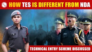 TES and NDA Difference  All about TECHNICAL ENTRY SCHEME ⚔️🪖 [upl. by Adnam]