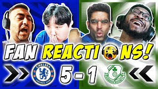 CHELSEA FANS REACTION TO CHELSEA 51 SHAMROCK ROVERS  CONFERENCE LEAGUE FAN REACTIONS [upl. by Parent387]