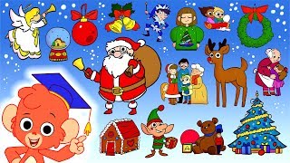 Learn Christmas ABC  C Is For Christmas videos for kids  Merry XMas Alphabet  Club Baboo [upl. by Zondra]