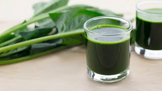 How to juice Spinach  How to make Spinach Juice [upl. by Lanos]