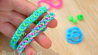 Inverted Fishtail Loom Band using your Fingers [upl. by Hildie561]