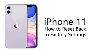 iPhone 11 How to Reset Back to Factory Settings [upl. by Felder]