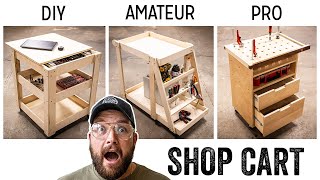 3 LEVELS of Shop Carts  DIY to PRO Build [upl. by Bodnar]