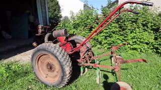 Vegetable Farming with Old School Two Wheel Tractors  David Bradley Simplicity [upl. by Atiuqcir]