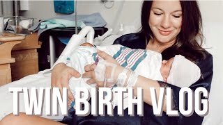 TWIN BIRTH VLOG  NATURAL DELIVERY  HEATHER FERN [upl. by Hsirrap]