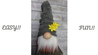 FUN and EASY How to Make a Sock Gnome [upl. by Atinihc]