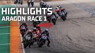 WorldSBK Race 1 Highlights  2022 Aragon Round [upl. by Astred995]