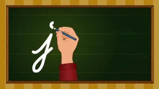 Cursive writing a to z  Kindergarten learning videos [upl. by Omari]