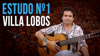 Villa Lobos  Estudo N°1 como tocar  aula de violão clássico [upl. by Geralda]