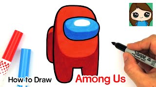 How to Draw AMONG US Game Character [upl. by Rhoda]