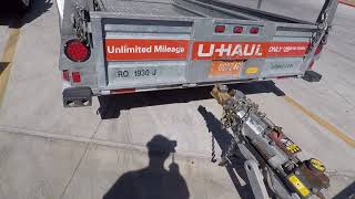 Uhaul 6x12 open trailer review [upl. by Nnateragram]