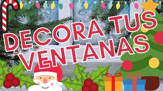 🎅 Como Decorar en Navidad 2023 🎅🎁 COMO DECORAR VENTANAS NAVIDEÑAS ⛄🍾 [upl. by Nylsirk]