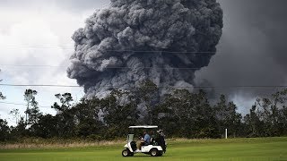 Hawaiis Kilauea volcano erupts [upl. by Aicirtan]