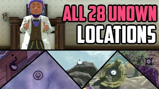 All 28 Unown Locations BY AREA  Pokémon Legends Arceus [upl. by Dupin]